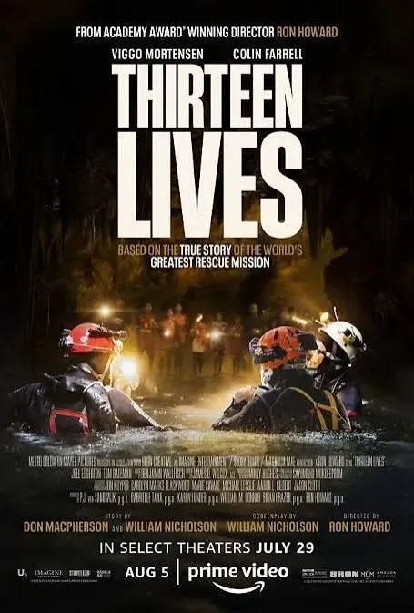 پوستر رسمی سیزده جان (Thirteen Lives) - سال 2022